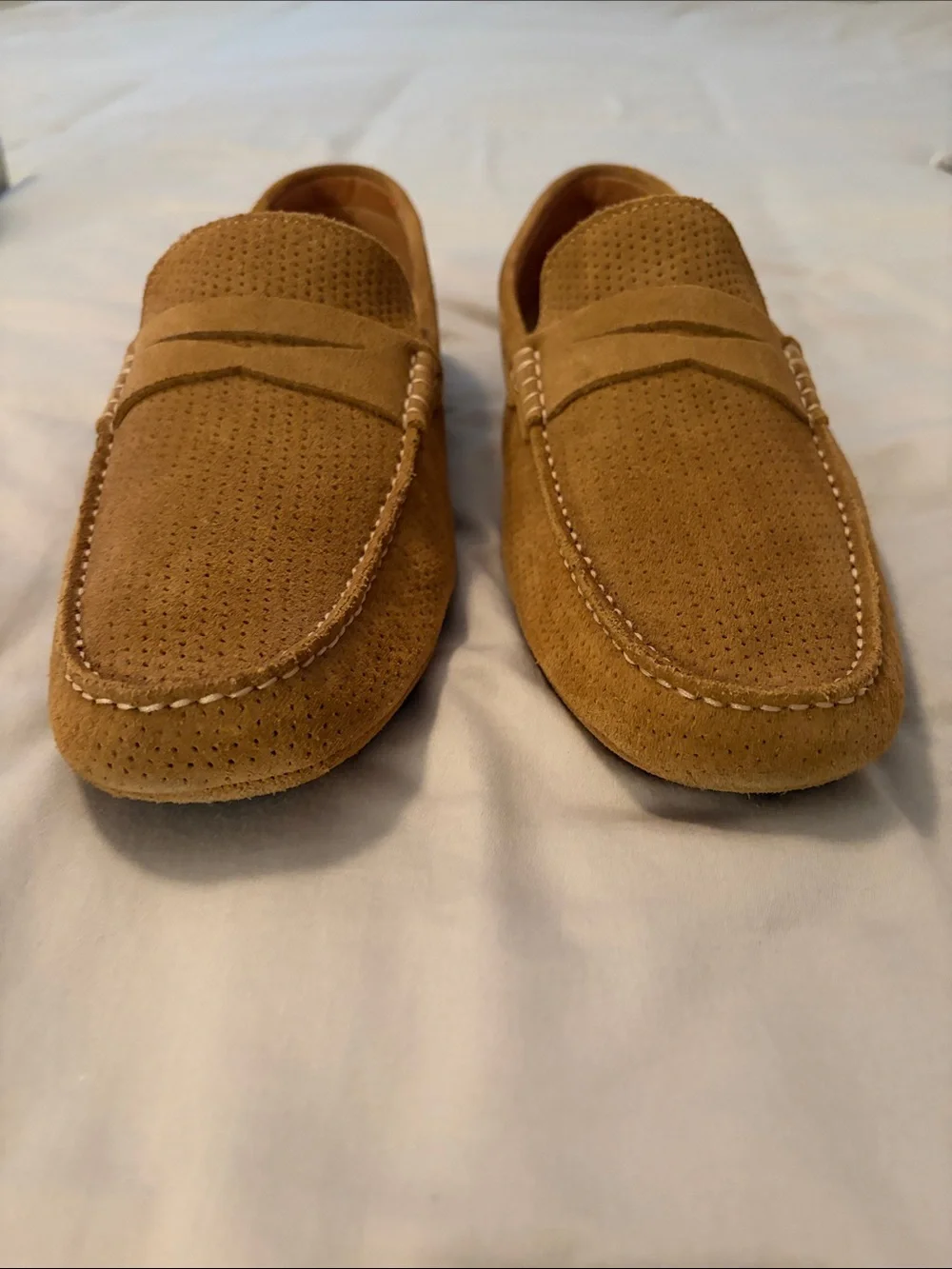 Men’s Flag Ltd. Suede Penny Loafers - Tan (size 11.5)